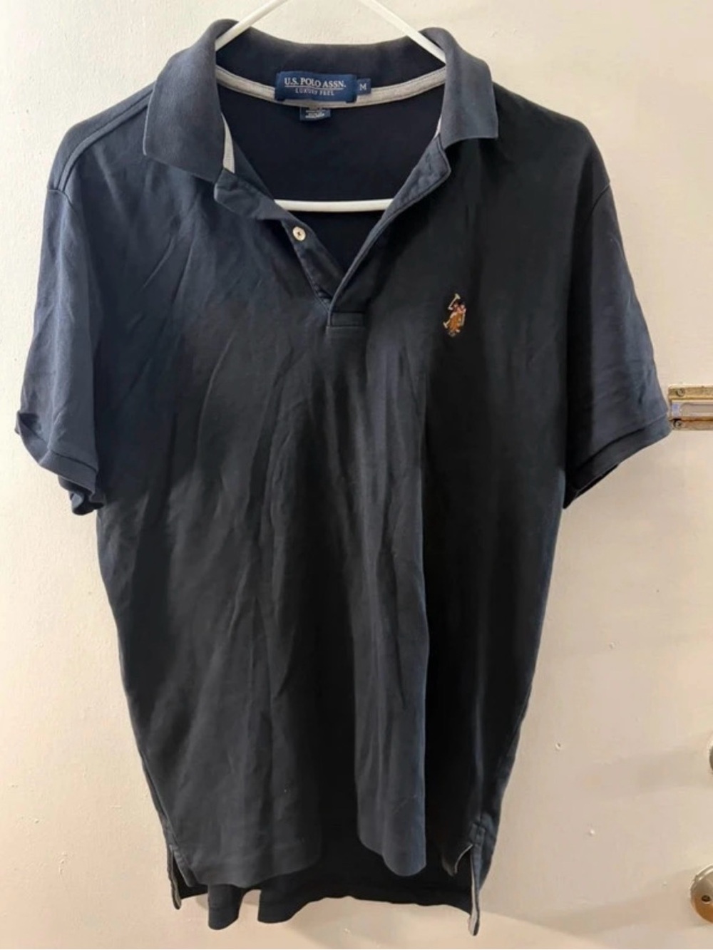 U.S. Polo Assn. Men's Polo Shirt - Dark Navy with Embroidered Logo